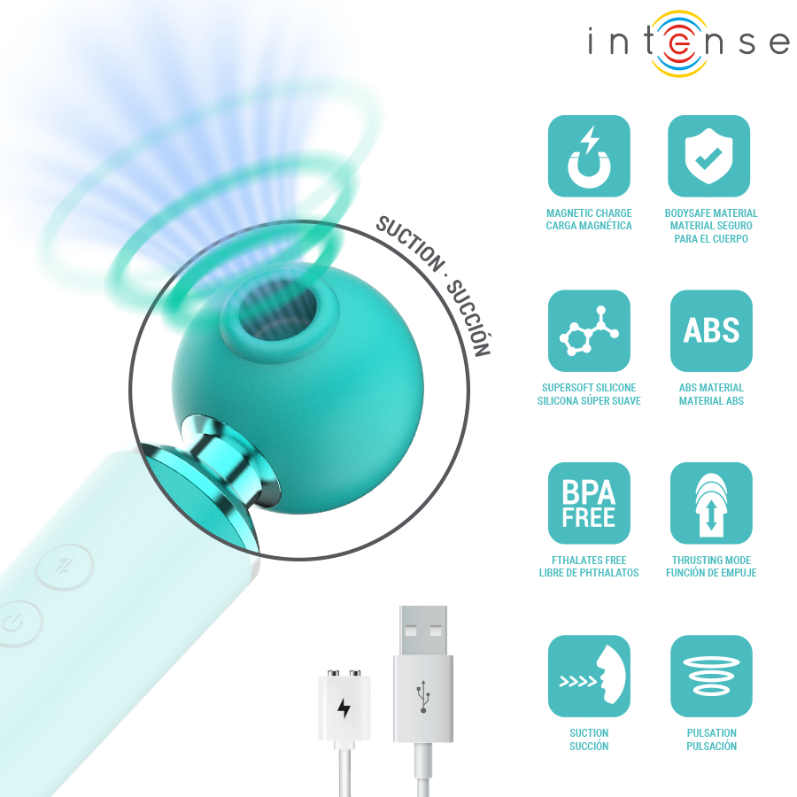 Intense - Hamby Stimulateur Multifonctionnel À Succion Et Vibration 5 INTENSE - HAMBY STIMULATEUR MULTIFONCTIONNEL À SUCCION ET VIBRATION – Image 5