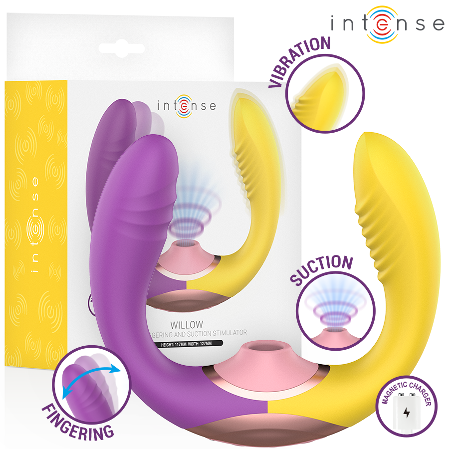INTENSE - WILLOW STIMULATEUR À SUCCION ET VIBRATION 3 EN 1 – Image 2