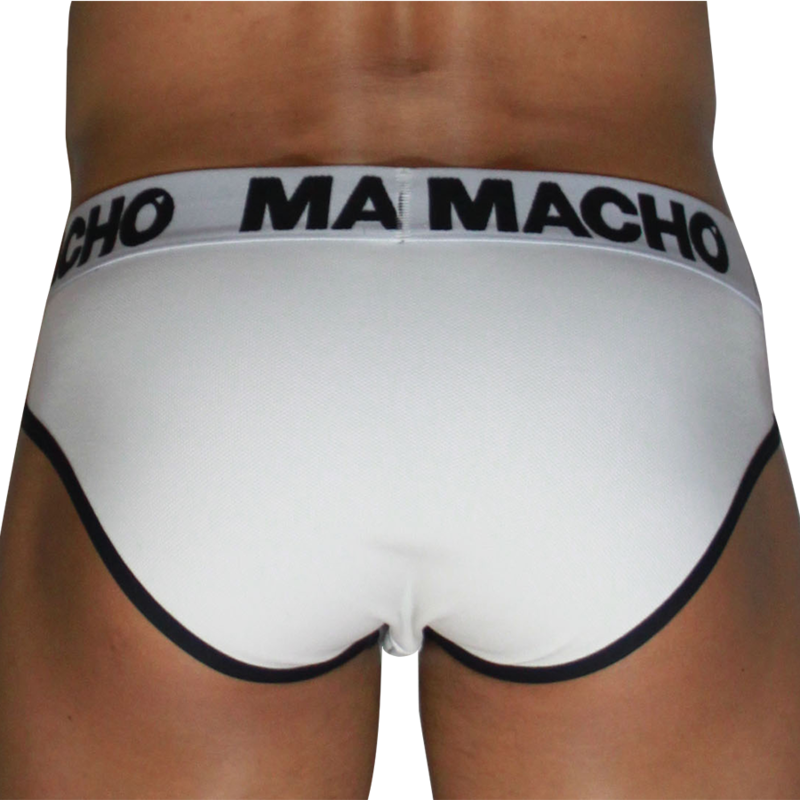 MACHO - MCH006 SLIP CLÁSICO BLANC + NOIR S – Image 3