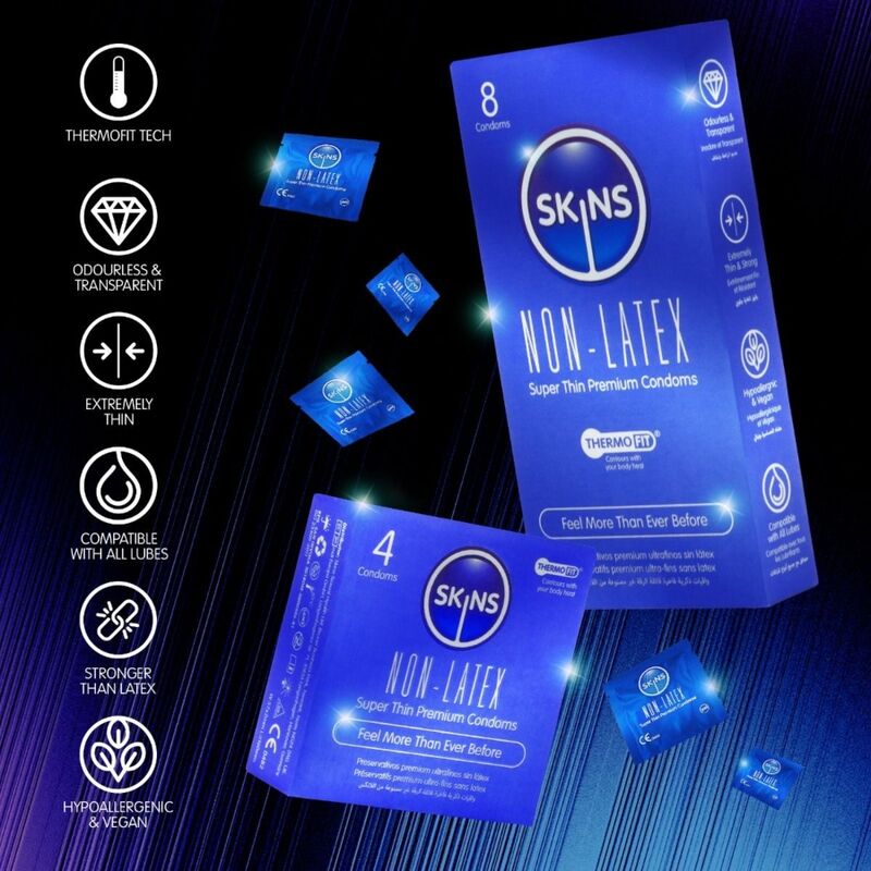 SKINS - LOT DE 4 PRÉSERVATIFS SANS LATEX – Image 5