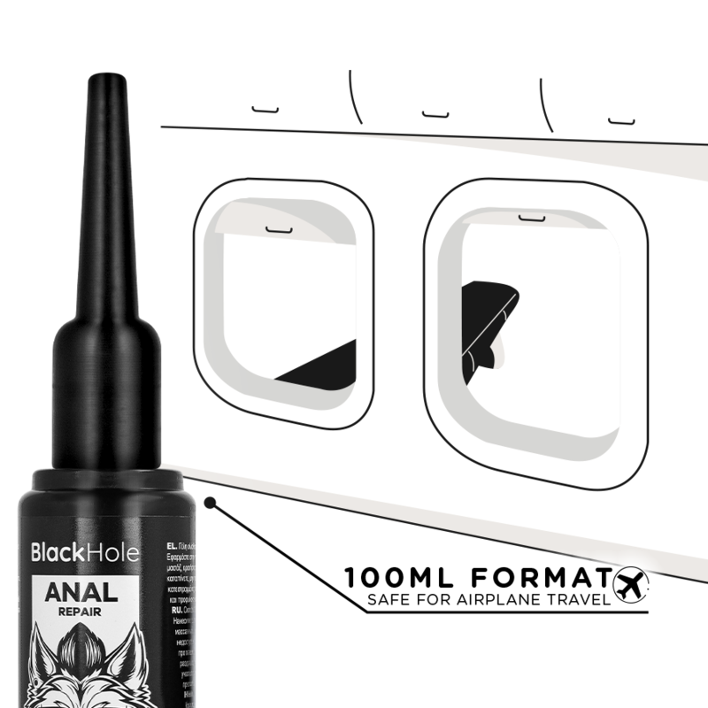 BLACK HOLE - APPLICATEUR DE LUBRIFIANT ANAL TAILLE L 100 ML – Image 5