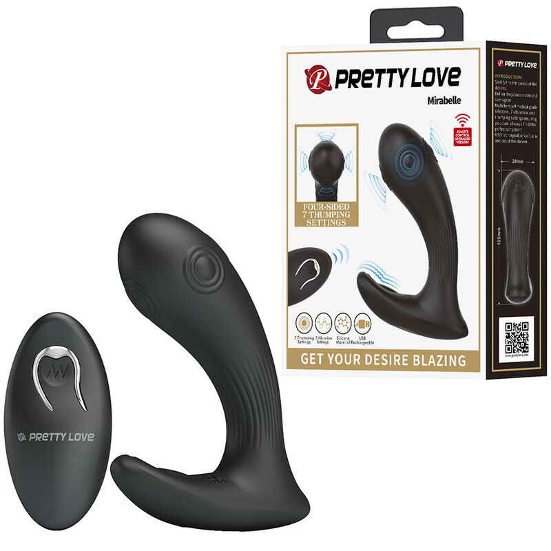 PRETTY LOVE - VIBRATEUR DE PROSTATE MIRABELLE AVEC TÉLÉCOMMANDE – Image 2