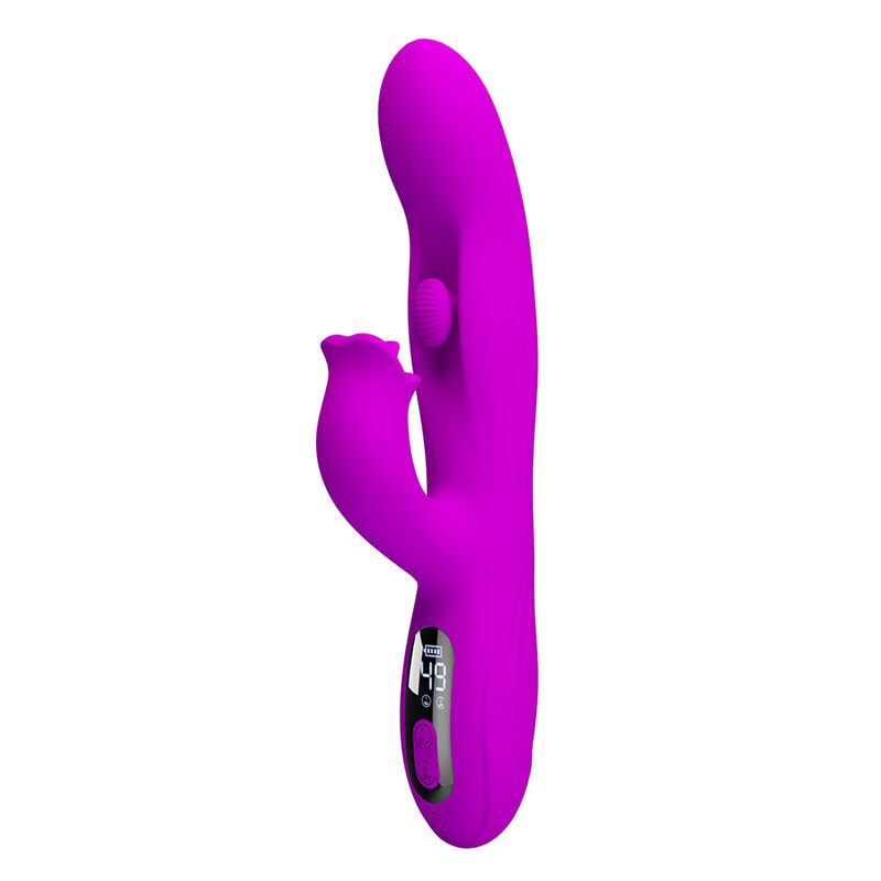 PRETTY LOVE - VIBRATEUR OSCILLANT LAPIN YALANDA AVEC AFFICHAGE LED VIOLET – Image 5