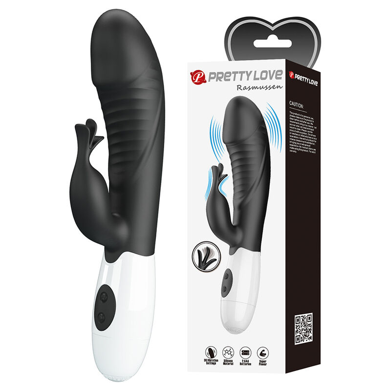 PRETTY LOVE - RASMUSSEN VIBRATEUR LAPIN 30 FONCTIONS NOIR – Image 2