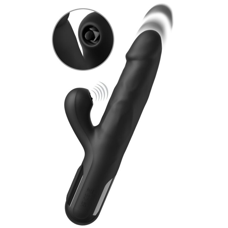 FETISH FANTASY SERIES - VIBRATEUR LAPIN EN SILICONE SONIX NOIR – Image 2