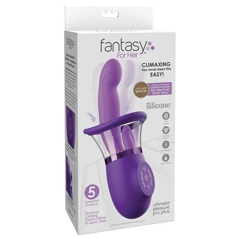 FANTASY FOR HER - VIBRATEUR LAPIN PRO PLUS ULTIMATE PLEASURE VIOLET 20,3 CM – Image 5