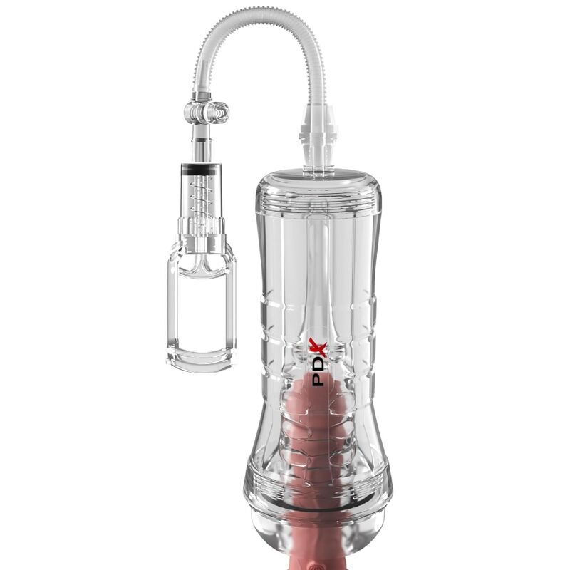 PDX ELITE - VIEWTUBE VAC XXL MANGE TRANSPARENT AVEC POMPE DASPIRATION 27,3 CM – Image 3