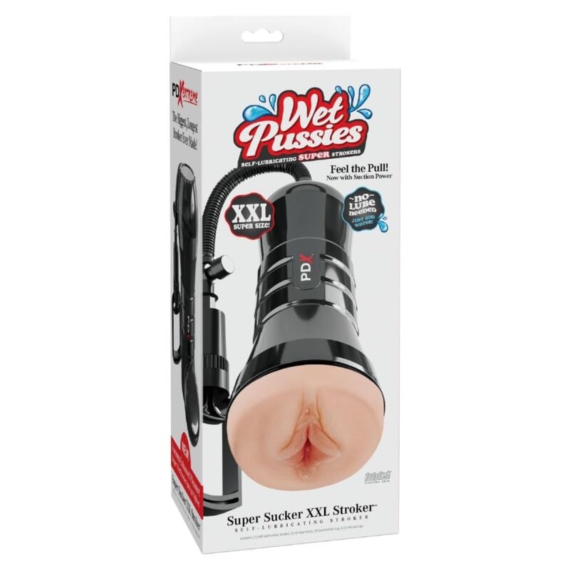 PDX EXTREME - WET PUSSIES SUPER SUCCEUR XXL LÉGER CARESSEUR VAGINAL AVEC SUCCION 27,3 CM – Image 5