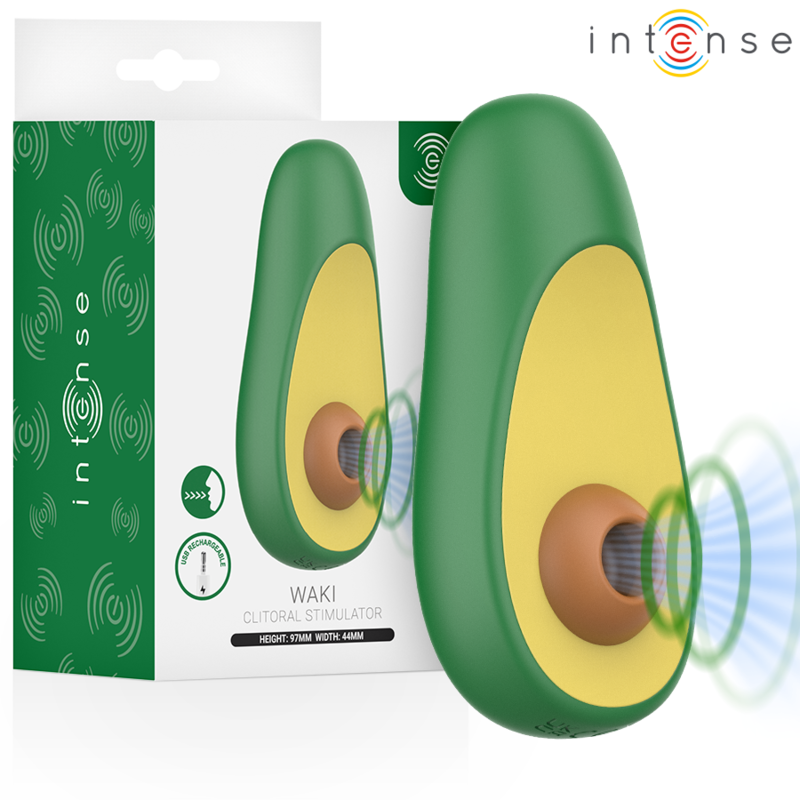Intense - Waki Stimulateur De Succion Clitoriale Avocado 2 INTENSE - WAKI STIMULATEUR DE SUCCION CLITORIALE AVOCADO – Image 2