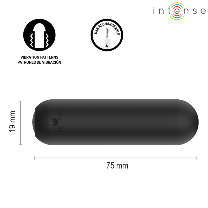 Intense - Judy Vibrant Rechargeable Avec Télécommande Noir 5 INTENSE - JUDY VIBRANT RECHARGEABLE AVEC TÉLÉCOMMANDE NOIR – Image 5