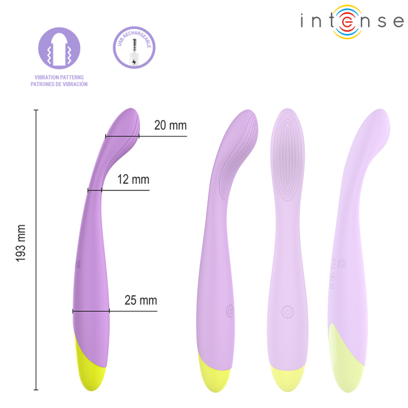 Intense - Lucca Stimulateur De Point G Flexible Rechargeable Par Usb 3 INTENSE - LUCCA STIMULATEUR DE POINT G FLEXIBLE RECHARGEABLE PAR USB – Image 3