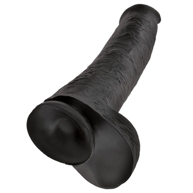 KING COCK - GODEMICHET RÉALISTE AVEC TESTICULES 38 CM NOIR – Image 2