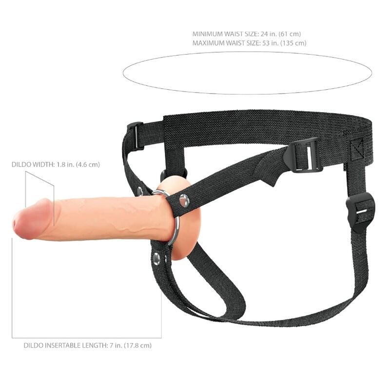 FANTASY X-TENSIONS ELITE - STRAP-ON EN SILICONE CREUX DE 17,8 CM – Image 5