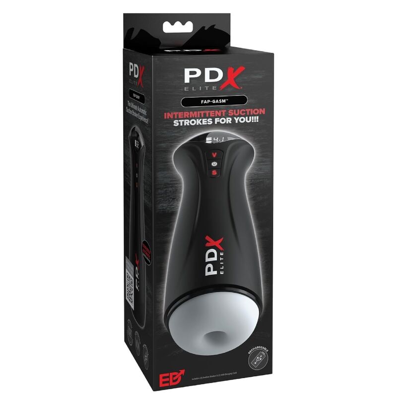 PDX ELITE - MASTURBATEUR MASCULIN TRANSPARENT FAP-GASM AVEC SUCCION INTERMITTENTE – Image 5