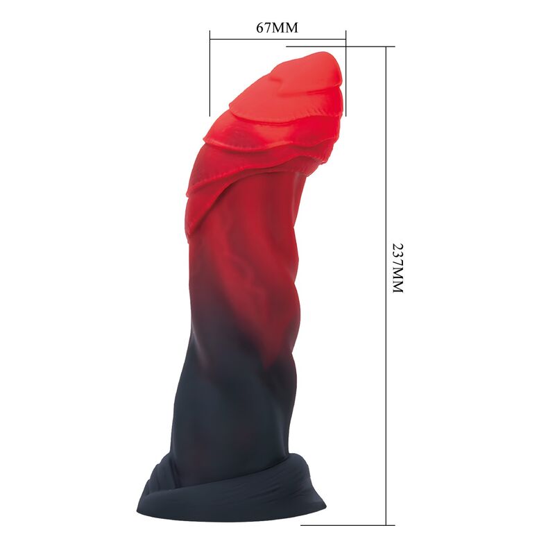 Power Monsters - Goliath Infernal Bicolore Fantasy Godemichet En Silicone 25 Cm Ø 6 Cm 5 POWER MONSTERS - GOLIATH INFERNAL BICOLORE FANTASY GODEMICHET EN SILICONE 25 CM Ø 6 CM – Image 5