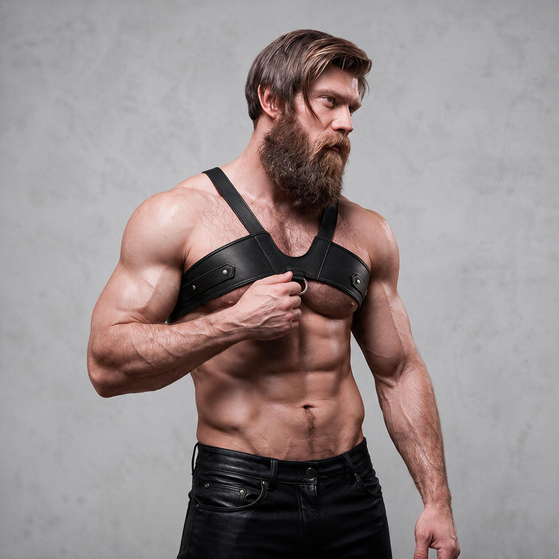 Fetish Submissive Attitude - Harnais De Poitrine En Éco-Cuir Pour Hommes Brigade 3 FETISH SUBMISSIVE ATTITUDE - HARNAIS DE POITRINE EN ÉCO-CUIR POUR HOMMES BRIGADE – Image 3
