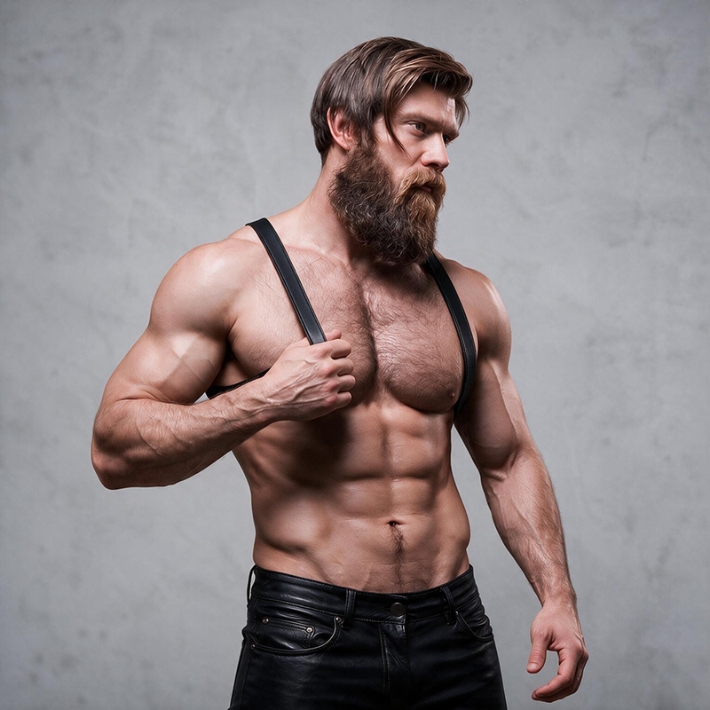 Fetish Submissive Attitude - Harnais Dos En Éco-Cuir Pour Hommes 3 FETISH SUBMISSIVE ATTITUDE - HARNAIS DOS EN ÉCO-CUIR POUR HOMMES – Image 3