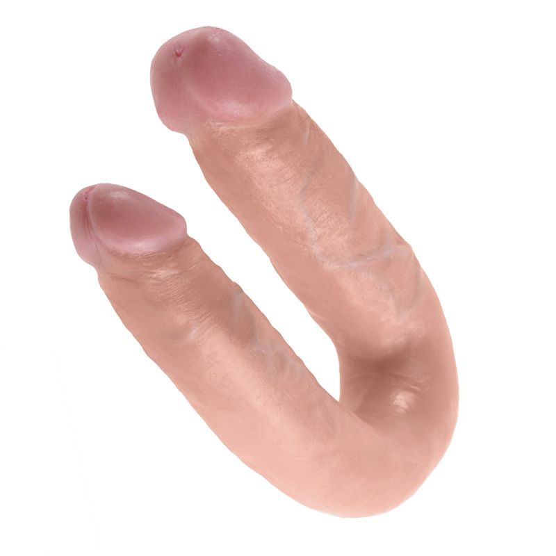 KING COCK - GODE DOUBLE PÉNÉTRATION 13.9 CM NATUREL – Image 2