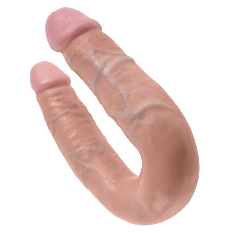 KING COCK - GODE DOUBLE PÉNÉTRATION 13.9 CM NATUREL – Image 3