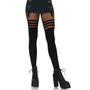 LEG AVENUE - PANTYHOUSE  RAYURES FISNHET