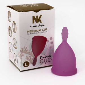NINA KIKÍ - COUPE MENSTRUELLE VIOLET TAILLE L 6 + 1 GRATUITE