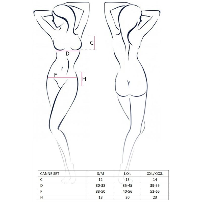 PASSION - ENSEMBLE CANNE FEMME NOIR TAILLE L/XL – Image 3