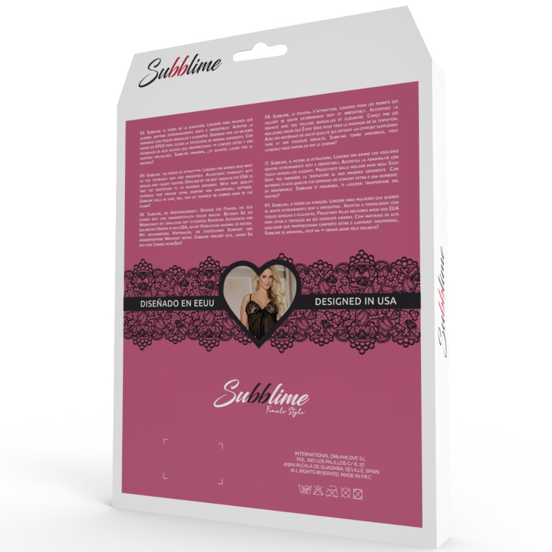 SUBBLIME - BABYDOLL BLANC MANCHES ÉVASÉES S / M – Image 5