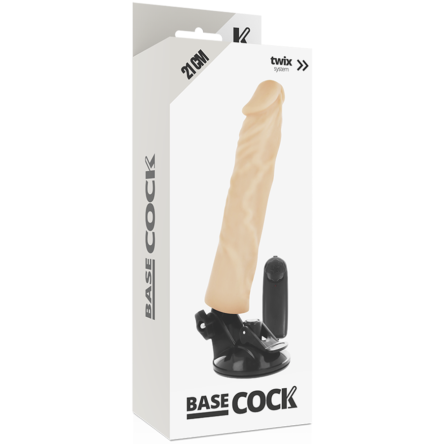 BASECOCK - VIBRADOR REALÍSTICO CONTROL REMOTO NATURAL 21 CM -O- 4 CM 4 BASECOCK - VIBRADOR REALÍSTICO CONTROL REMOTO NATURAL 21 CM -O- 4 CM – Image 4