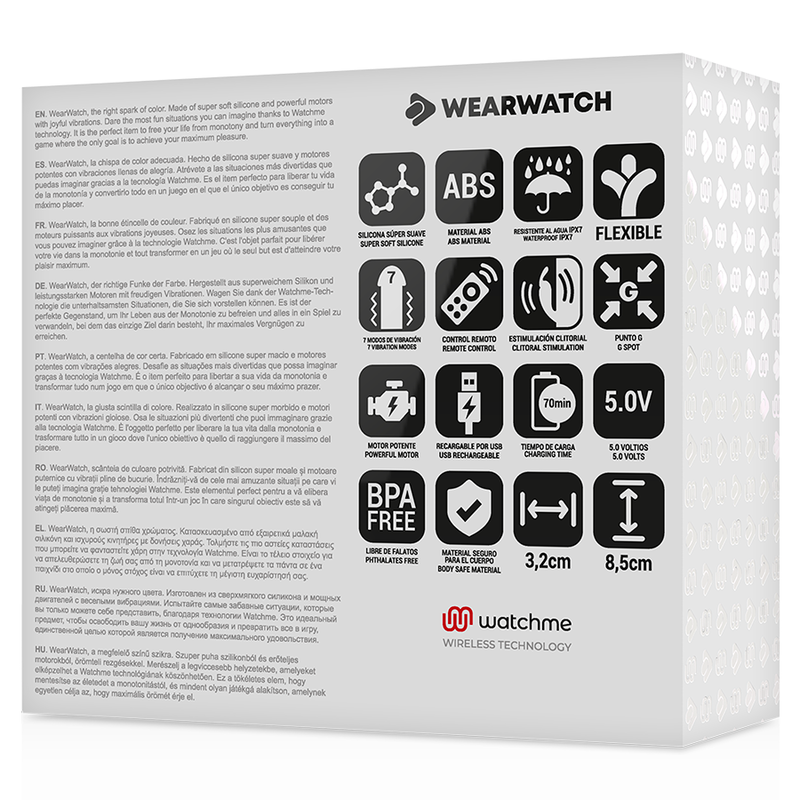 WEARWATCH - WATCHME VIBRATEUR DOUBLE TECHNOLOGIE FUCHSIA / NEIGE – Image 5